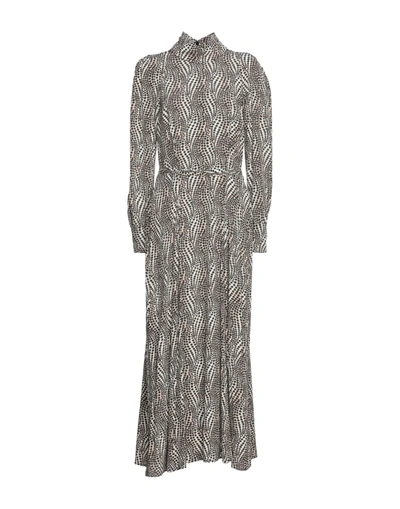 Shop Isabel Marant Woman Long Dress Beige Size 10 Silk, Elastane
