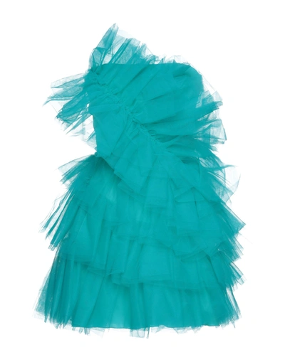 Shop Aniye By Woman Mini Dress Turquoise Size 4 Polyamide In Blue