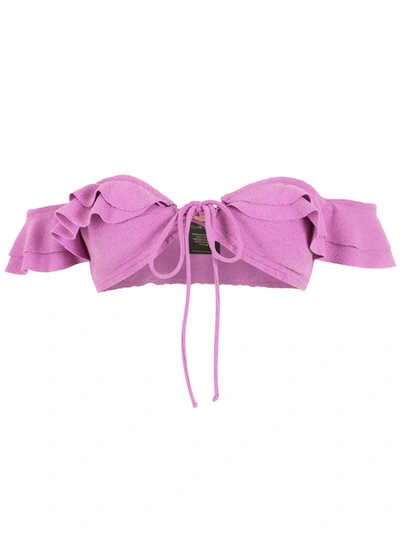 Shop Clube Bossa Hopi Off-the-shoulder Bikini Top In Pink