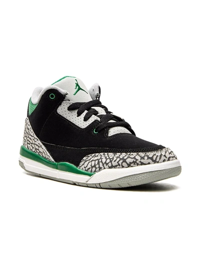 Shop Jordan Air  3 Retro "pine Green" Sneakers In Black