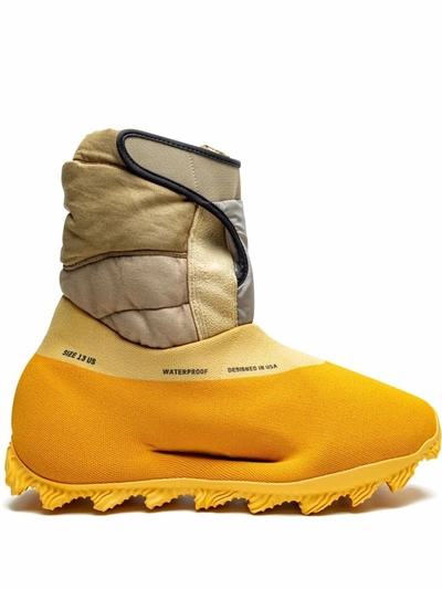 Shop Adidas Originals Yeezy Knit Runner Boots In Yellow