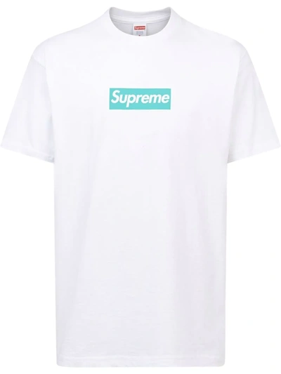 Supreme X Tiffany & Co. Box Logo T-shirt In White