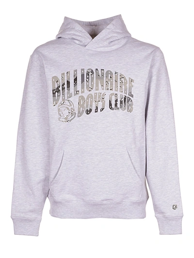 Shop Billionaire Boys Club Logo Printed Hoodie In Grey
