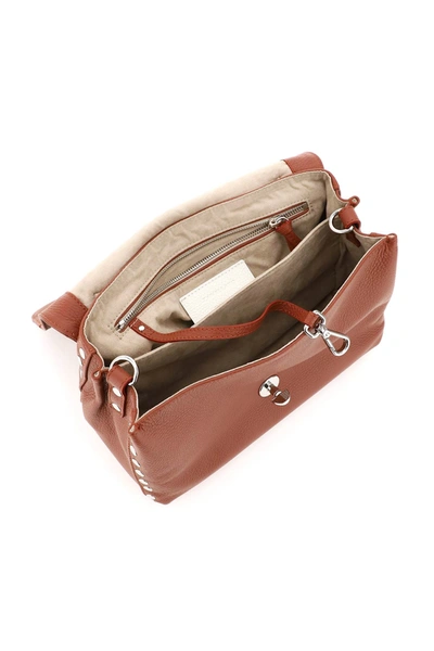 Shop Zanellato Daily Postina S Bag In Red,brown