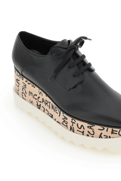 Shop Stella Mccartney Elyse Lace-up Shoes With Ed Curtis Logo In Black