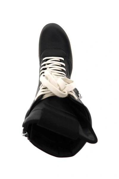 Shop Rick Owens Cargo Basket Leather Boots In Black