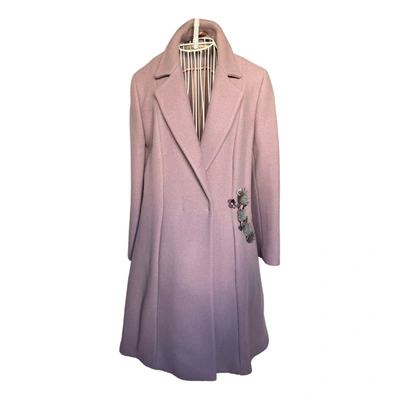 Pre-owned L'autre Chose Wool Coat In Purple