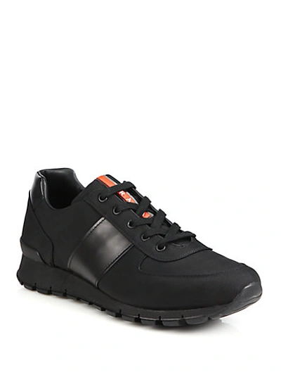 Prada Race Cordura Running In Nero | ModeSens