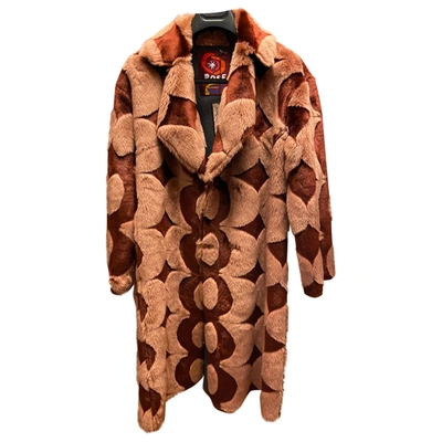 Pre-owned Maliparmi Faux Fur Coat In Multicolour