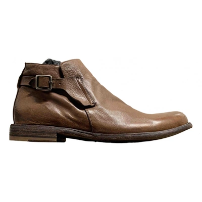Pre-owned Officine Creative Leather Boots In Brown