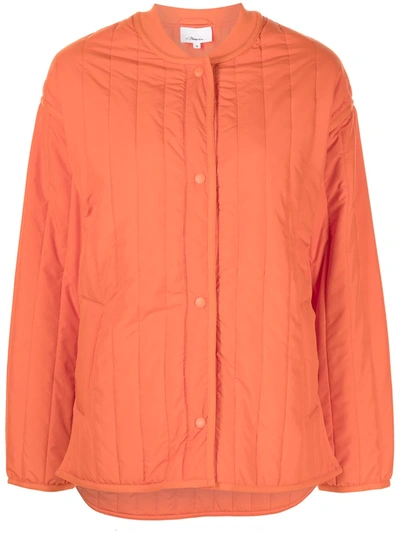 Shop 3.1 Phillip Lim / フィリップ リム Quilted Single-breasted Jacket In Orange