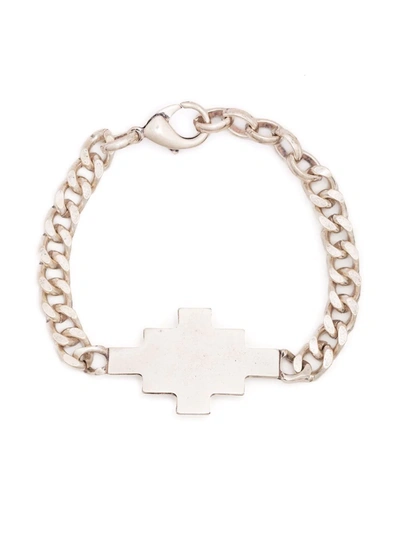 Shop Marcelo Burlon County Of Milan Cross Chain Bracelet In Silver