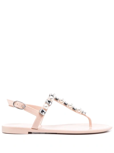 Shop Stuart Weitzman Goldie Crystal-embellished Sandals In Pink