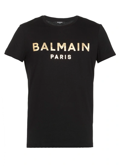 Shop Balmain T-shirts And Polos Black In Nero