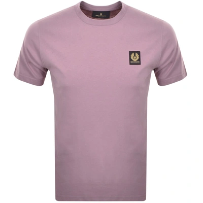 Shop Belstaff Logo T Shirt Lilac
