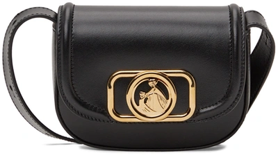Shop Lanvin Black Nano Shoulder Bag In 10m1 Black/gold