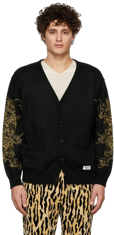 Wacko Maria Black Tim Lehi Edition Mohair Cardigan | ModeSens