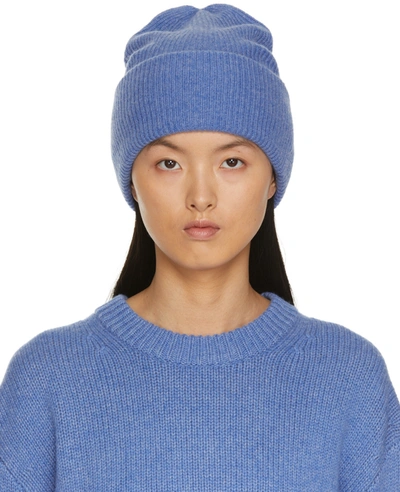 Shop Lisa Yang Blue Stockholm Beanie In De Blue