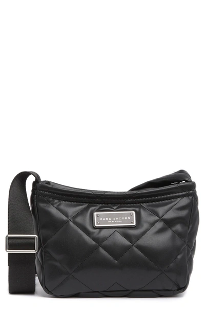 Shop Marc Jacobs Quilted Zip Crossbody Bag In Black