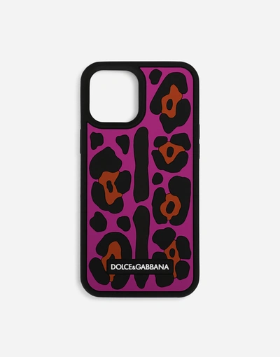 Shop Dolce & Gabbana Leopard-print Rubber Iphone 12 Pro Max Cover In Multicolor