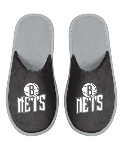 Shop Foco Men's Brooklyn Nets Scuff Slide Slippers In Black