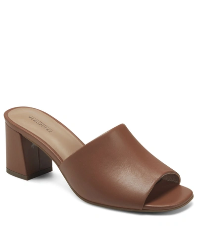 Shop Aerosoles Women's Entree Dress Heel Slide Sandals In Tan