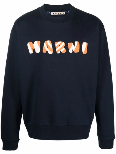 Shop Marni Men's White Cotton Sweatshirt