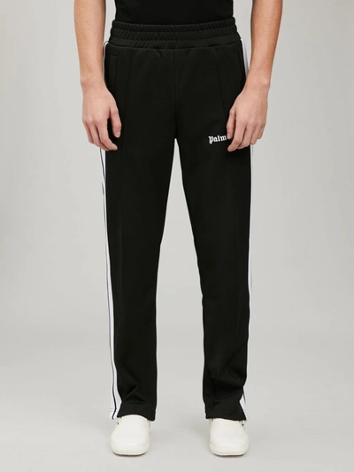 Shop Palm Angels Sports Trousers With Print In Black