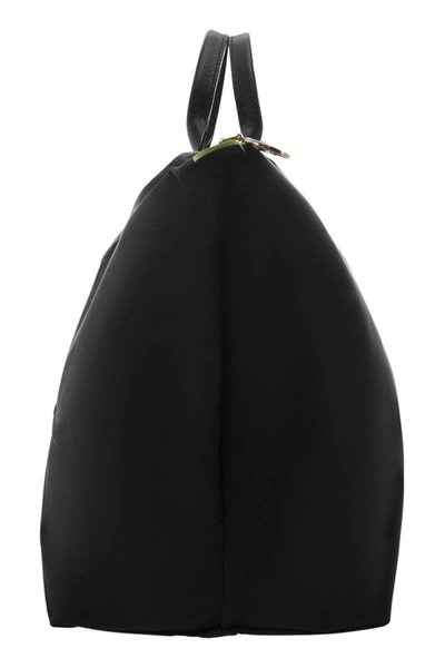 Shop Longchamp Le Pliage Green - Travel Bag L In Black
