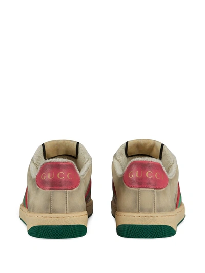 Shop Gucci Sneakers Screener In Beige