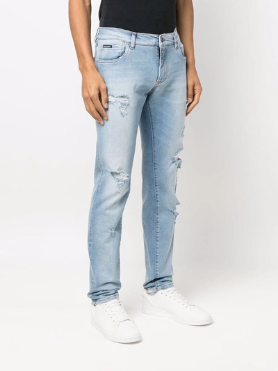 Shop Dolce & Gabbana Jeans Skinny In Blue