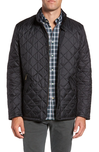 Shop Barbour Flyweight Chelsea Quilted Jacket In Black