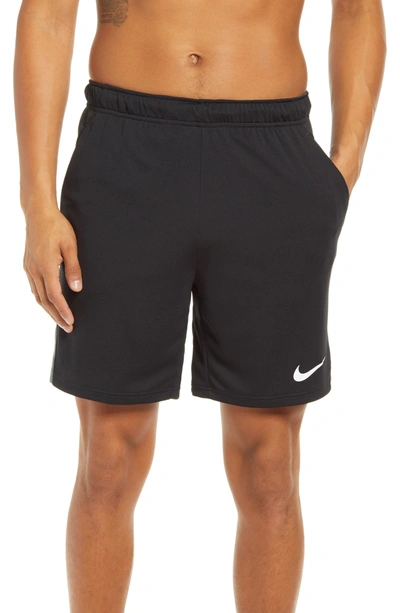 Shop Nike Dry 5.0 Athletic Shorts In Black/ Iron Grey/ White