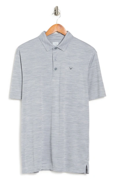 Shop Callaway Golf Textured Polo Shirt In Tradewinds Heather