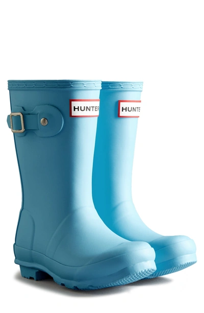 Shop Hunter Original Waterproof Rain Boot In Borealis Blue