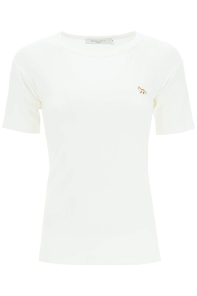 Shop Maison Kitsuné Fox Logo T-shirt In White (white)