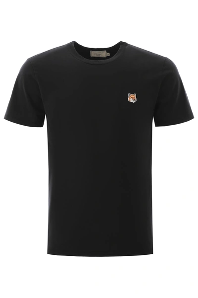 Shop Maison Kitsuné Fox Head T-shirt In Black (black)