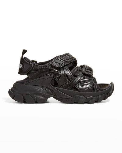 Shop Balenciaga Kid's Caged Mesh Sport Sandals, Baby/todder/kids In Black