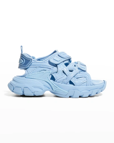 Shop Balenciaga Kid's Caged Mesh Sport Sandals, Baby/todder/kids In Baby Blue