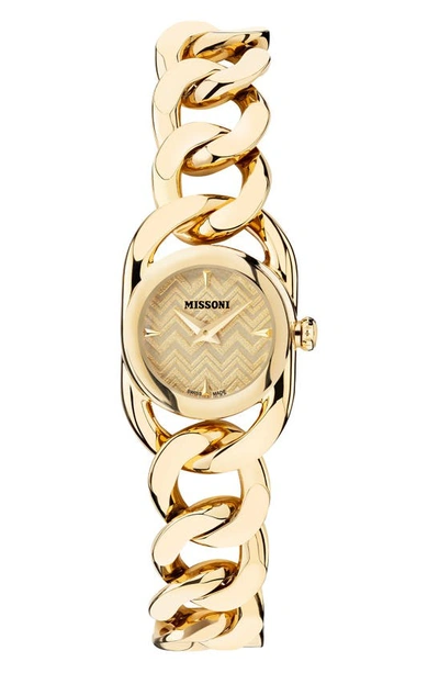 Shop Missoni Gioiello Bracelet Watch, 22.8mm In Ip Champagne