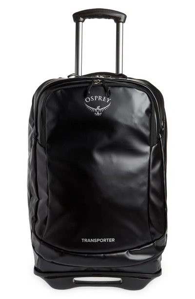 Shop Osprey Transporter 38l Wheeled Carry-on Luggage In Black