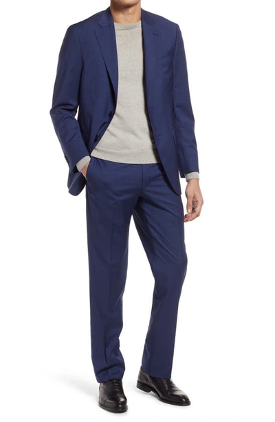 Shop Peter Millar Tailored Blue Wool Suit