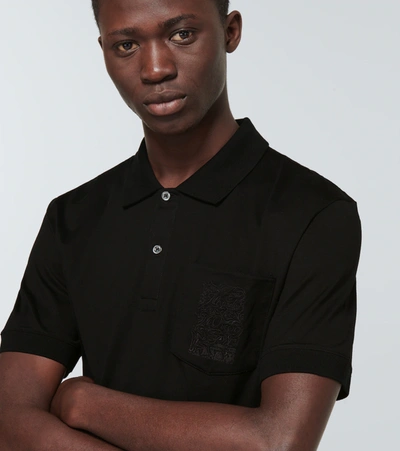 Shop Alexander Mcqueen Cotton Polo Shirt In Black