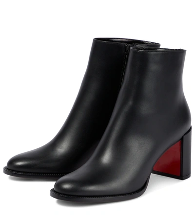 Shop Christian Louboutin Adoxa 70 Leather Ankle Boots In Black