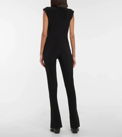 Shop Norma Kamali Spat Jersey Jumpsuit In Black