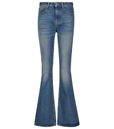 Shop Golden Goose High-rise Bootcut Jeans In Blue