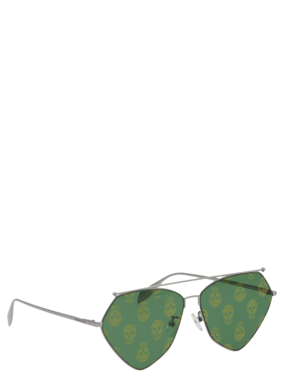 Shop Alexander Mcqueen 'top Piercing' Sunglasses In Multicolor
