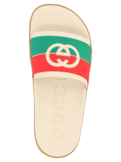 Shop Gucci Gg Slides In Multicolor