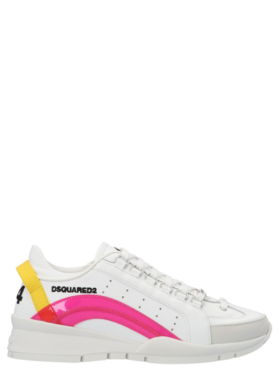 Shop Dsquared2 Low Sneakers Pvc Details In White