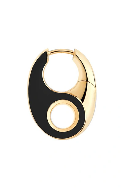 Shop Maria Black Vogue Right Single Earring In Gold Hp